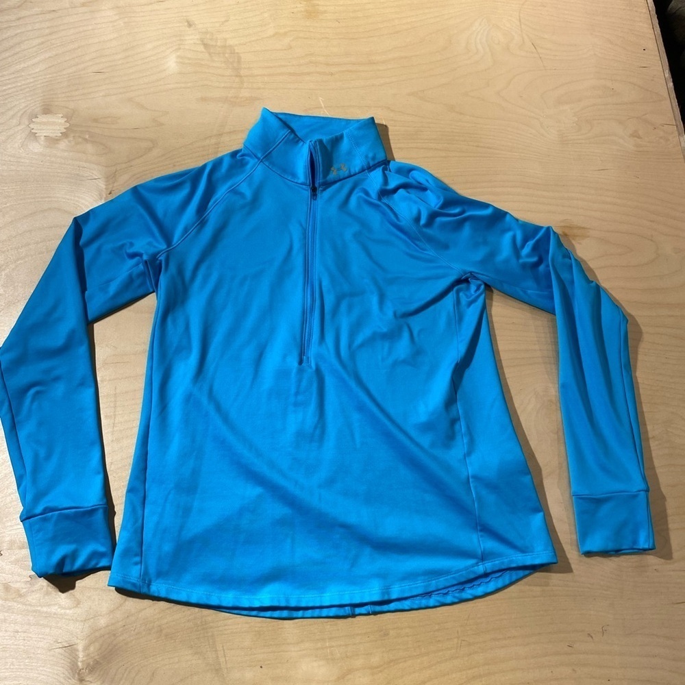 Under Armour Cold Gear Bright Blue Quarter-Zip Pullover XL (MG)